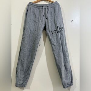 Frame Denim Gray Men's Sweatpants with Black Logo